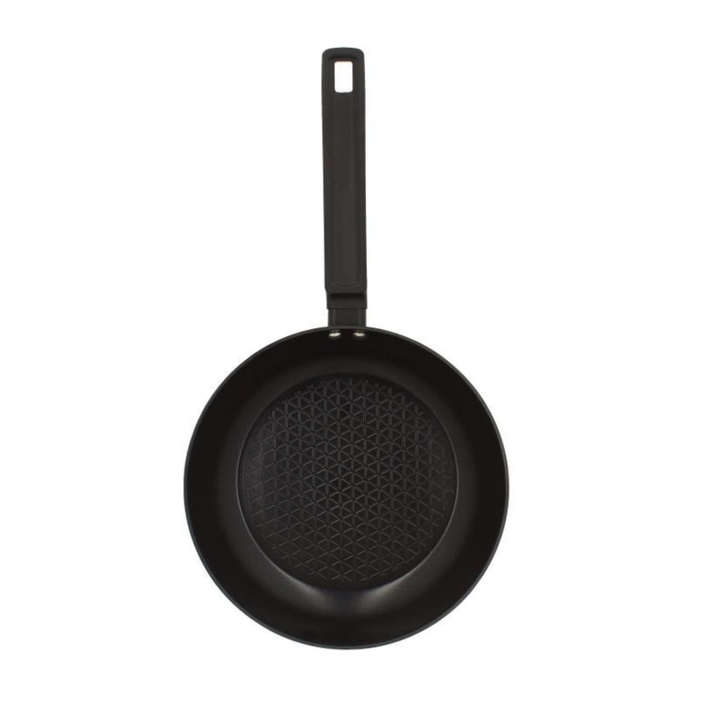 MENASTYL FIRST – Poêle En Aluminium Noir, Compatible Induction, 24 Cm