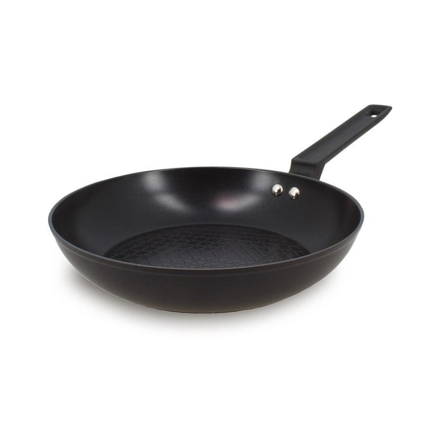 MENASTYL FIRST – Poêle En Aluminium Noir, Compatible Induction, 24 Cm Image principale du produit