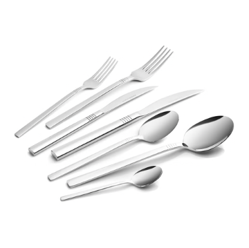 KARACA NIL ELEGANCE – Ménagère Argentée Pour 12 Personnes, 91 Pièces