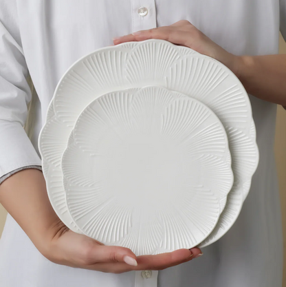KARACA BLOOM – Service De Table En Bone China Blanc Pour 6 Personnes, 24 Pièces