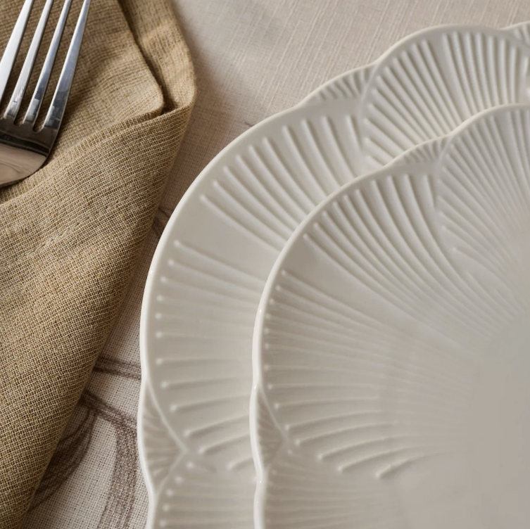 KARACA BLOOM – Service De Table En Bone China Blanc Pour 6 Personnes, 24 Pièces