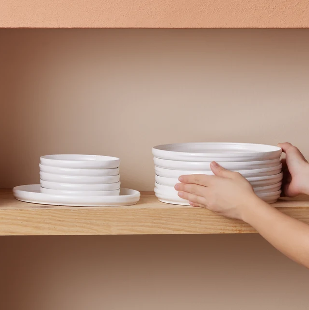 KARACA STREAM BONE SUNSET – Service De Petit-Déjeuner Blanc Pour 6 Personnes, 34 Pièces