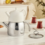 KARACA POCELINOX – Service À Thé En Porcelaine, Théière Inférieure 1 L Et Théière Supérieure 2 L