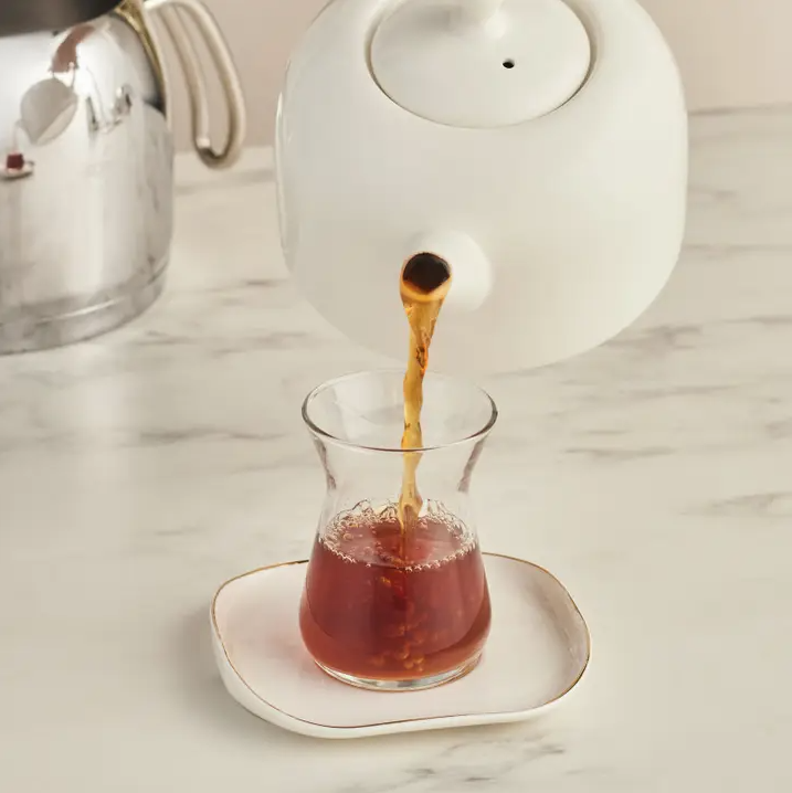 KARACA POCELINOX – Service À Thé En Porcelaine, Théière Inférieure 1 L Et Théière Supérieure 2 L Image secondaire du produit