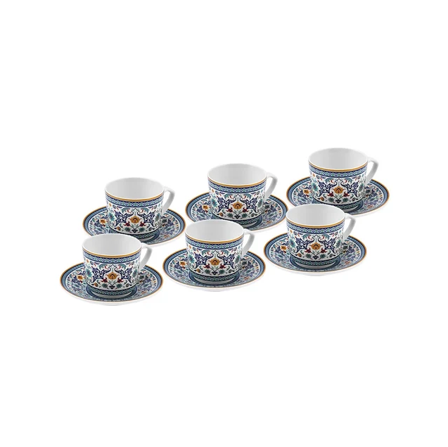Karaca Beylerbeyi – Service à Café Pour 6 Personnes – 80 ml