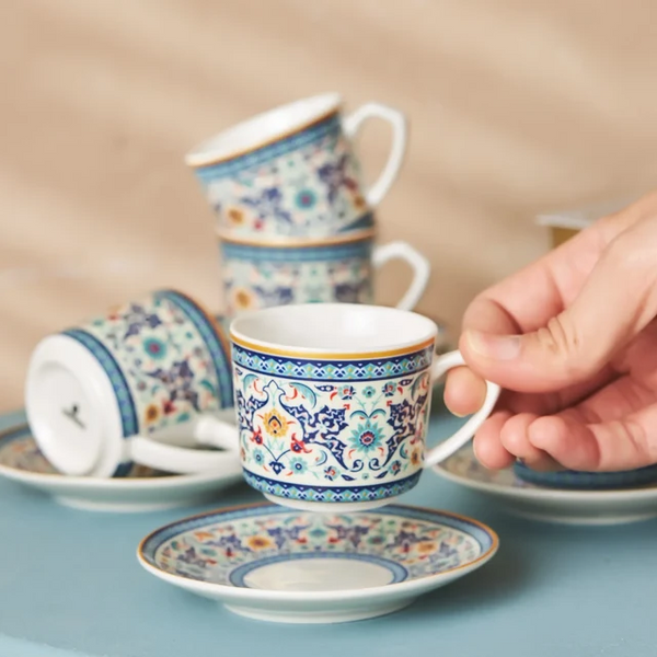 Karaca Beylerbeyi – Service à Café Pour 6 Personnes – 80 ml
