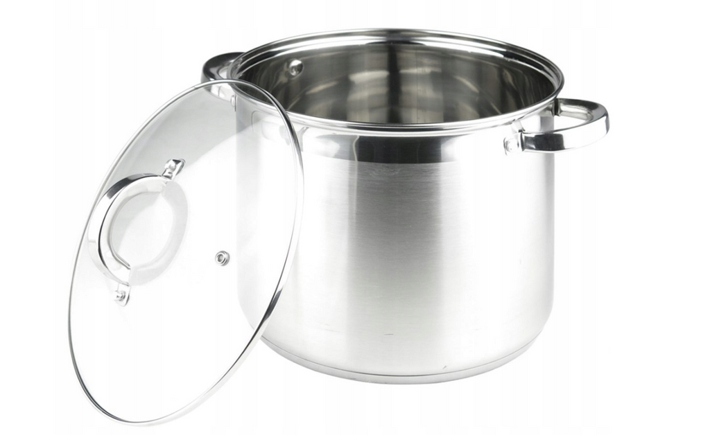 Ensemble de Casseroles en Acier Inoxydable – 6 Pièces (13L / 16L / 19L)
