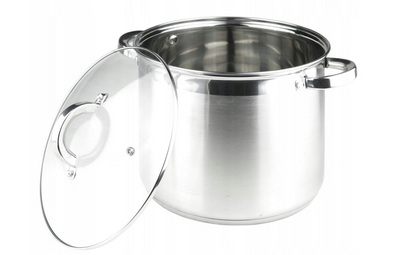 Ensemble de Casseroles en Acier Inoxydable – 6 Pièces (13L / 16L / 19L)