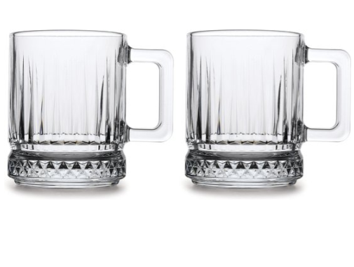 Paşabahçe Elysia – Lot de 2 verres à thé en verre trempé 25 cl
