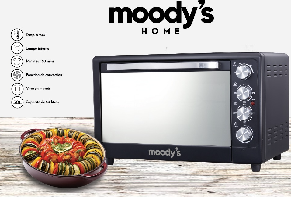 Moody's Home Çok Fonksiyonlu Elektrikli Fırın - 50L Kapasite Ürün ana görseli