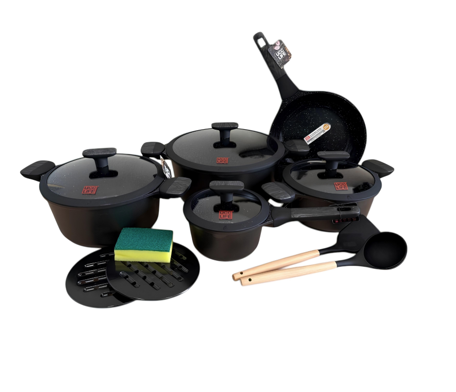 Set de casseroles UCC LIFE – Batterie de cuisine en acier inoxydable Image principale du produit