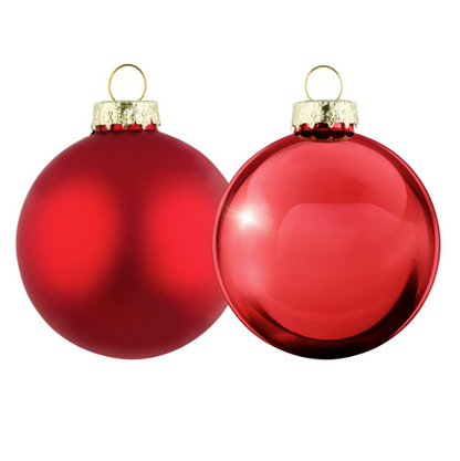 Boules de Noël en verre rouges Arti Casa – Lot de 6 décorations