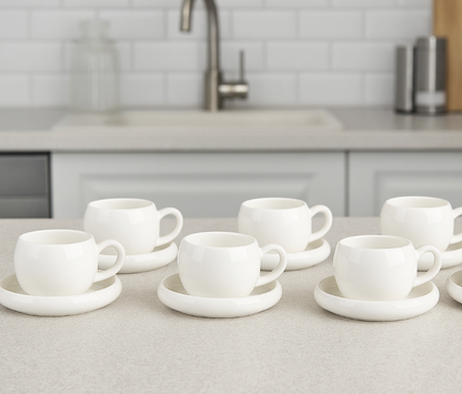 Set de tasses à café Lissa Bonna – Almina (12 pièces – 220 ml)