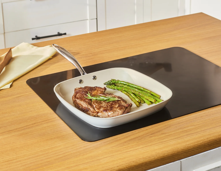 Karaca Swiss Crystal Almond Cream – Grill Pan 28 cm