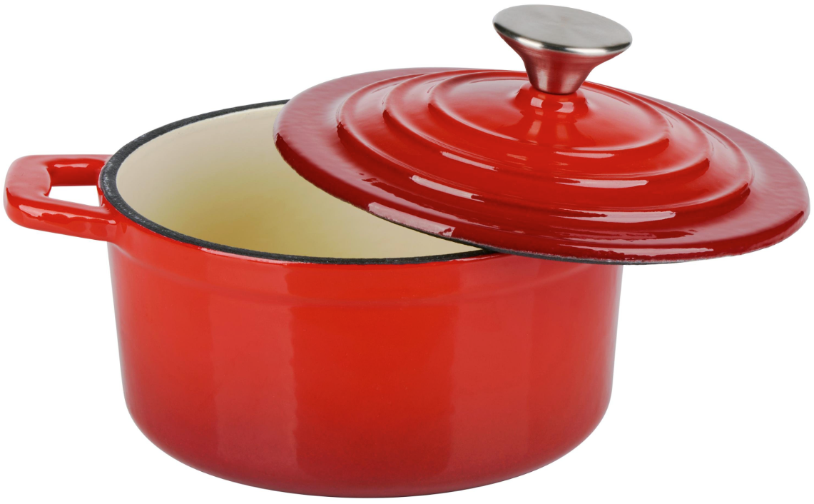 Casserole en fonte 14 cm “Alpina” – Rouge