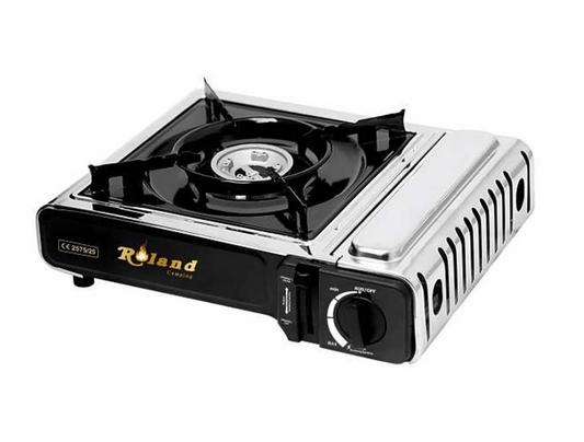 Réchaud à gaz portable 1 feu avec allumage piezo – Camping Stove Roland