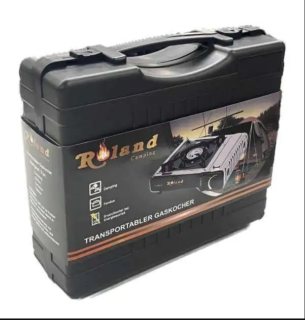 Réchaud à gaz portable 1 feu avec allumage piezo – Camping Stove Roland