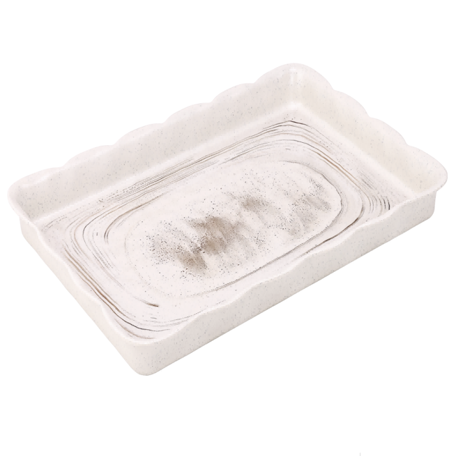 Plateau décoratif blanc multifonction