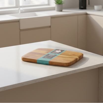 Plateau de service rectangulaire en bois d’acacia