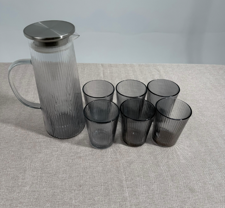 Service de boisson en verre BAVARY Lines – 7 pièces