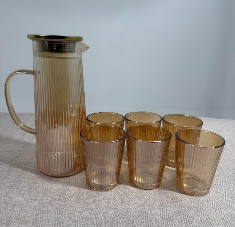 Service de boisson en verre BAVARY Lines – 7 pièces