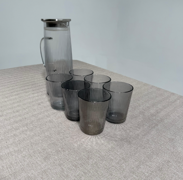 Service de boisson en verre BAVARY Lines – 7 pièces