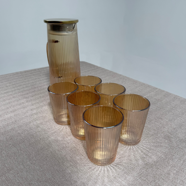 Service de boisson en verre BAVARY Lines – 7 pièces