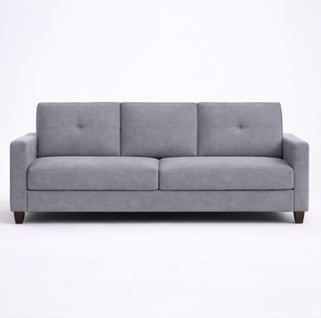 Canapé-lit MILO 3 places convertible – 204 x 83 x 83 cm – Lin Gris Clair Image secondaire du produit