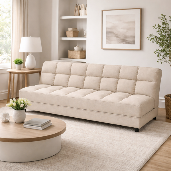 Canapé Beige 3 places – Design Moderne