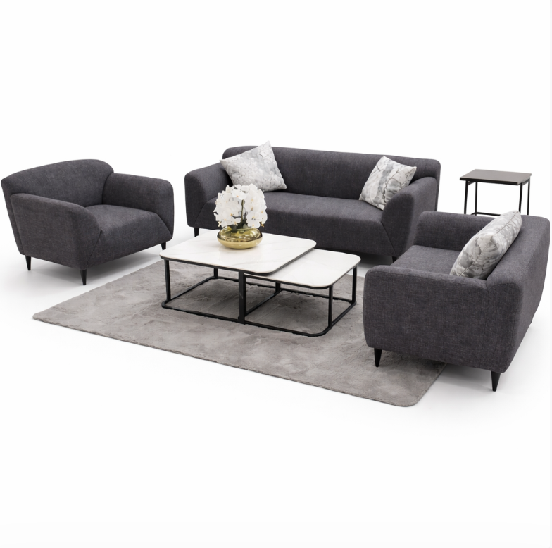 Ensemble de Canapés SIENNA – 3 + 2 + 1 – Noir