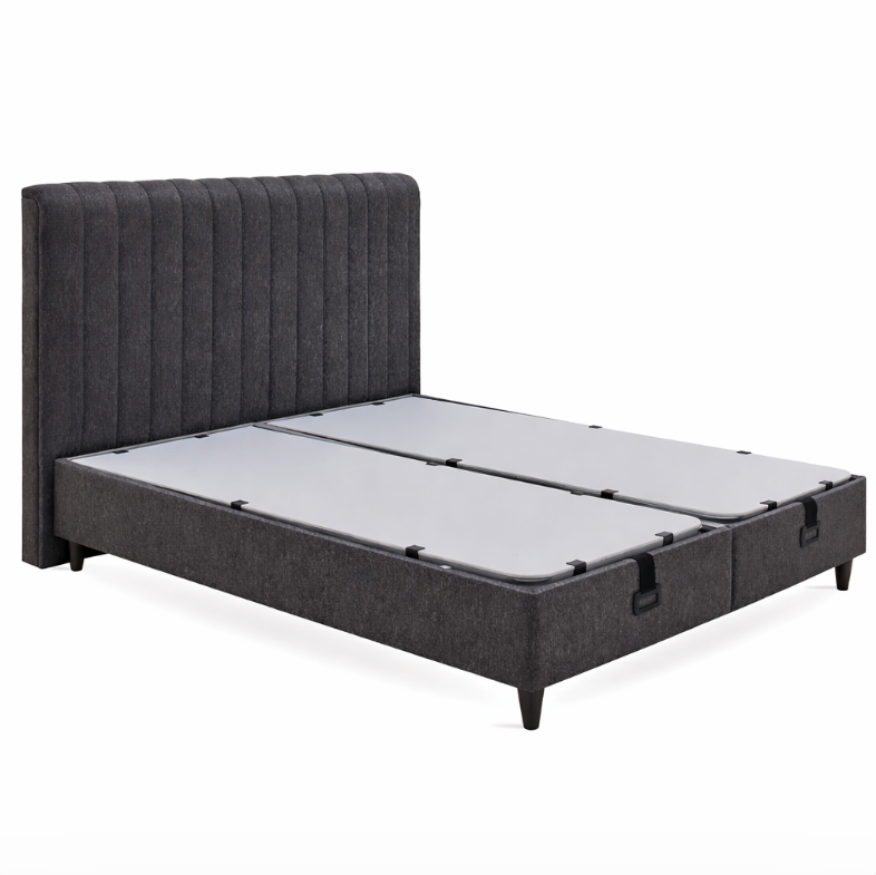Ensemble de lit Yataş 3 tailles (90 × 200, 140 × 200, 160 × 200) – Sommier Lento crème et tête de lit Supreme Sleep