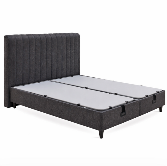 Ensemble de lit Yataş 3 tailles (90 × 200, 140 × 200, 160 × 200) – Sommier Lento crème et tête de lit Supreme Sleep