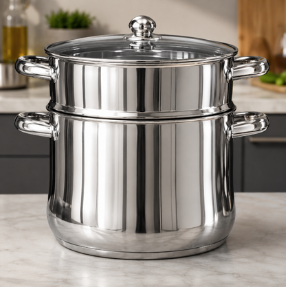 Couscoussier DUHTZ en Acier Inoxydable – 6 L / 8 L / 12 L / 14 L