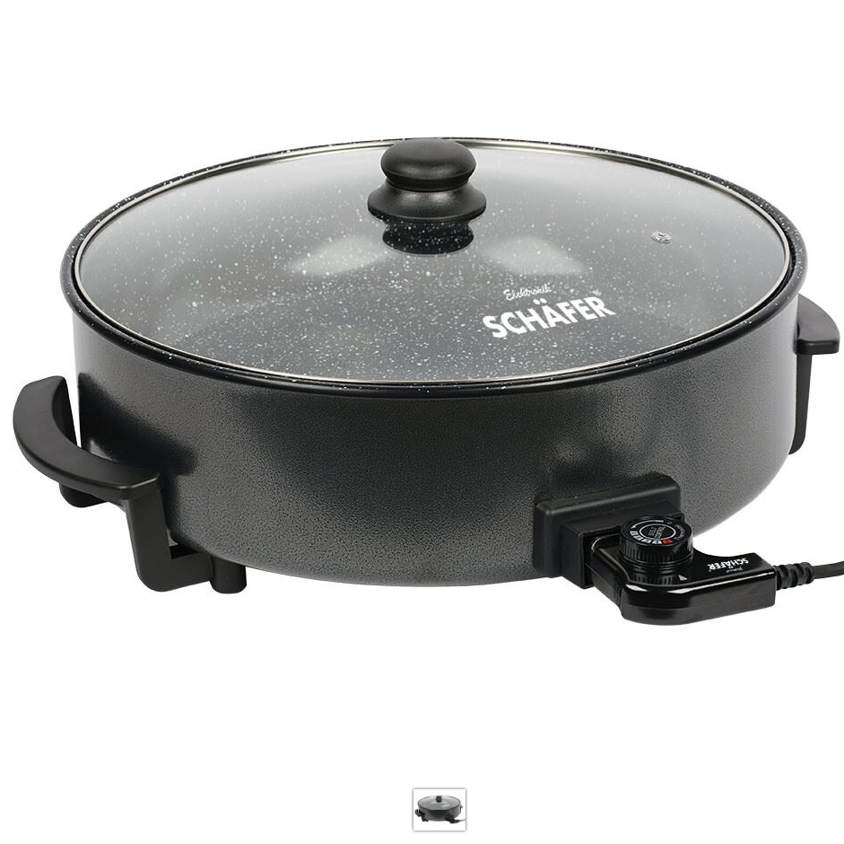 Poêle Électrique Multifonction Schäfer – 42 cm – 1500 W