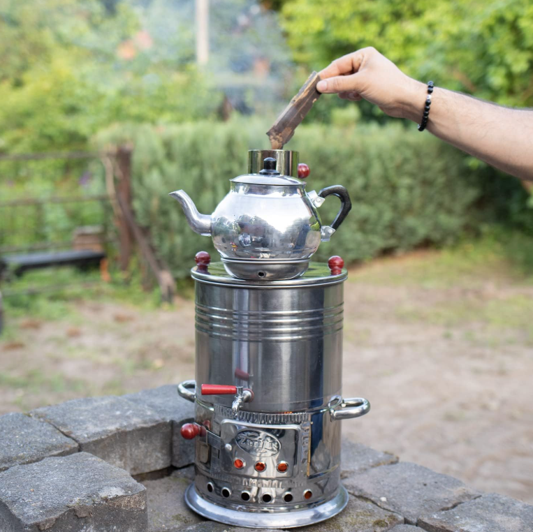 Samovar en Acier Inoxydable avec Théière – 3,5 L