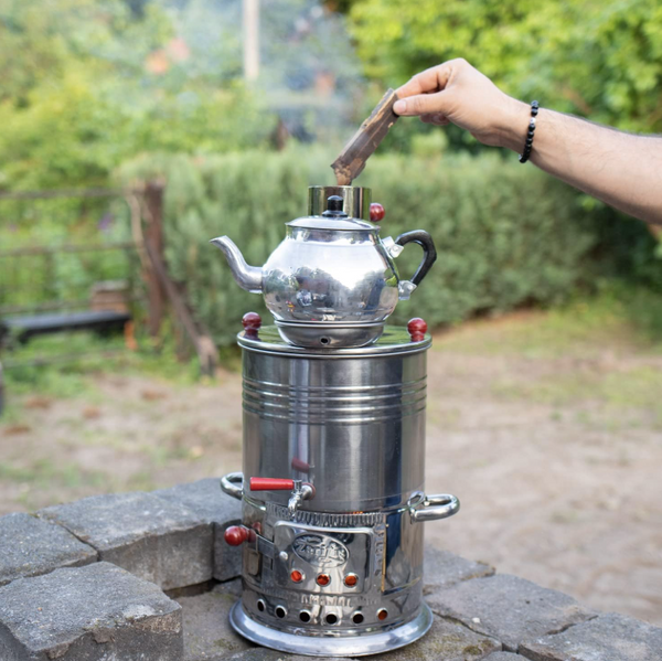 Samovar en Acier Inoxydable avec Théière – 3,5 L