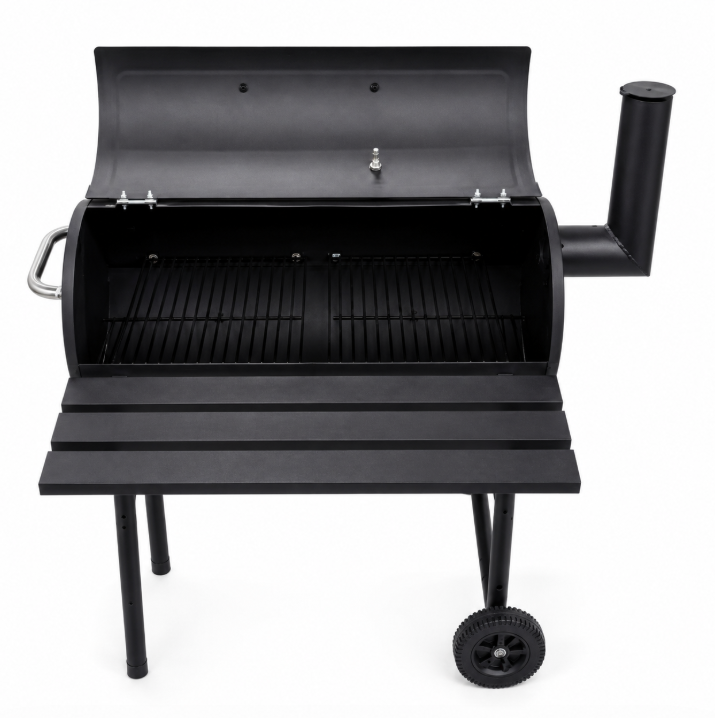 BBQ Moody's YBBQ-4063 – Barbecue Charbon avec Thermomètre – 64 × 30 × 102 cm