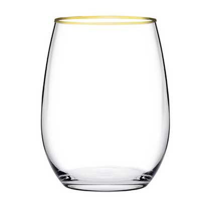 PASABAHÇE AMBER GOLDEN TOUCH – Set De 6 Verres À Boire En Verre, 570 Ml