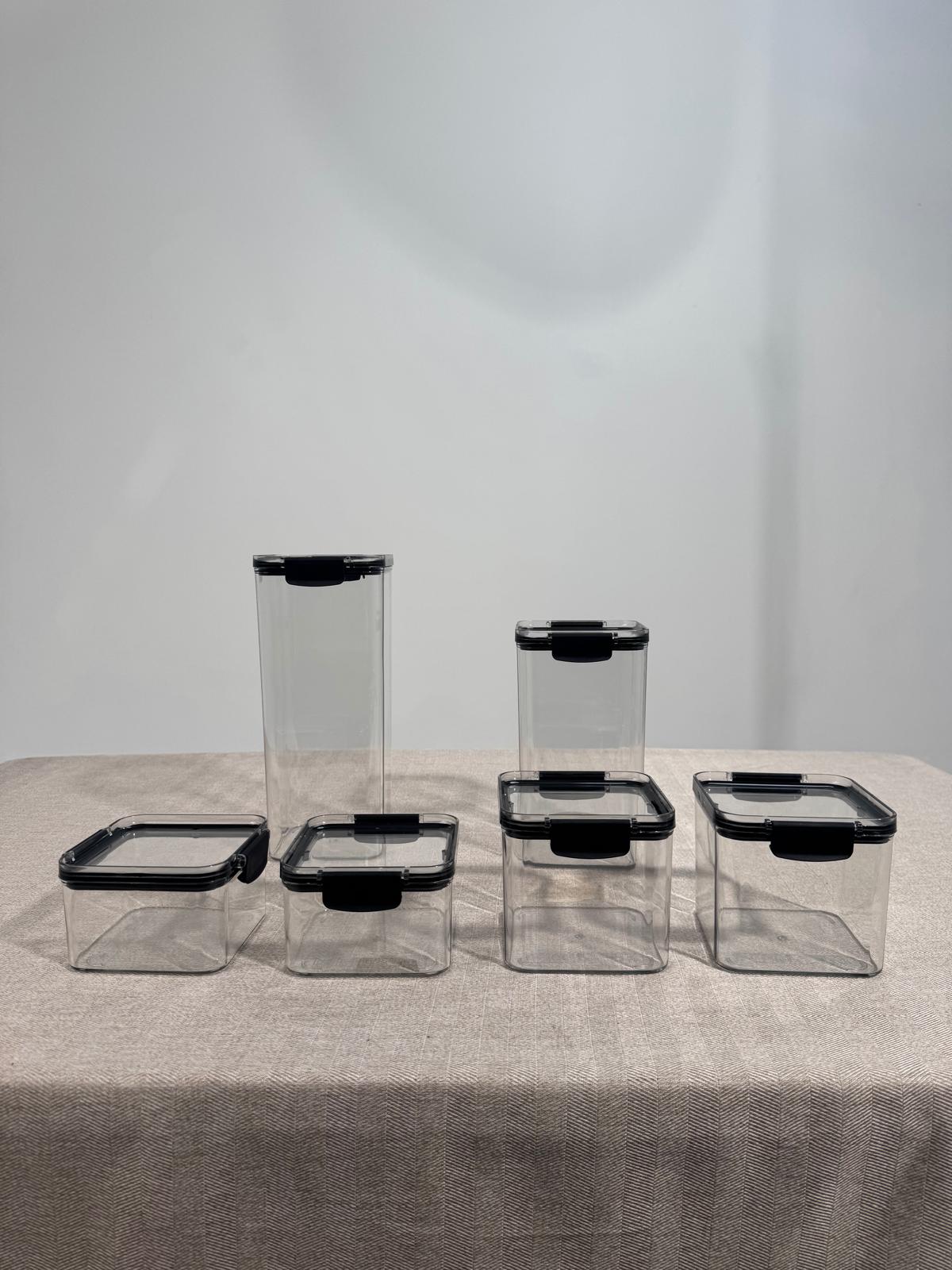 Boîtes de Conservation Hermétiques – Set avec Couvercle Étanche 6pcs