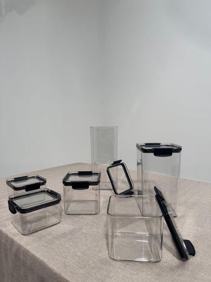Boîtes de Conservation Hermétiques – Set avec Couvercle Étanche 6pcs