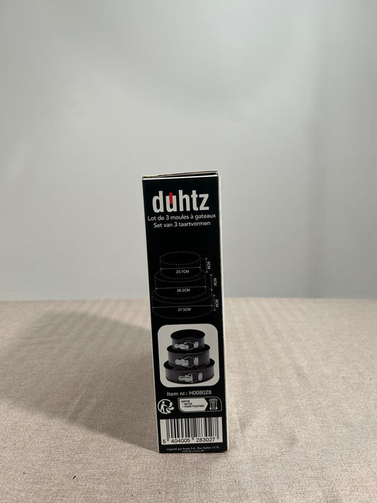 Duhtz Set de Moules à Charnière pour Pâtisserie – 3 Pièces