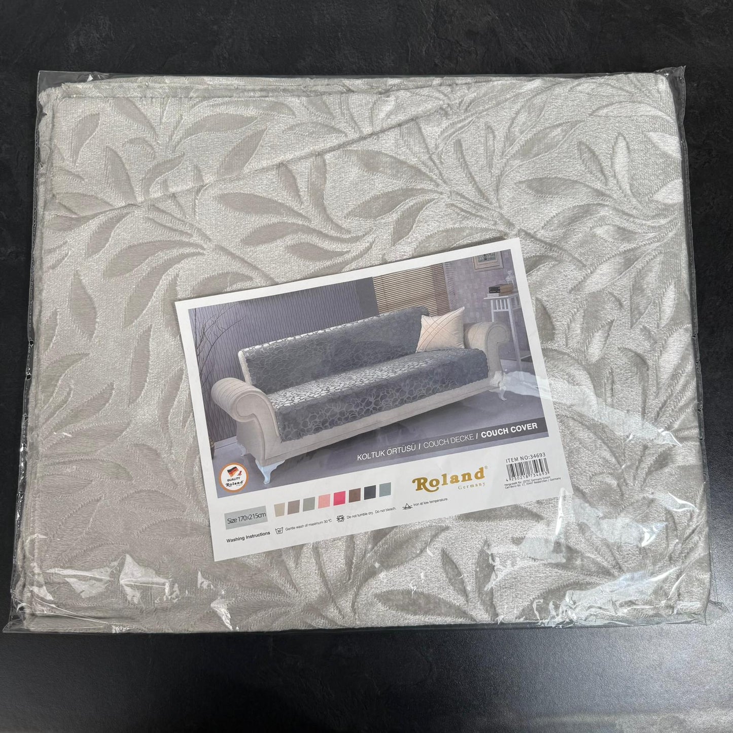 Housse de canapé Roland – 170×215 cm avec motif