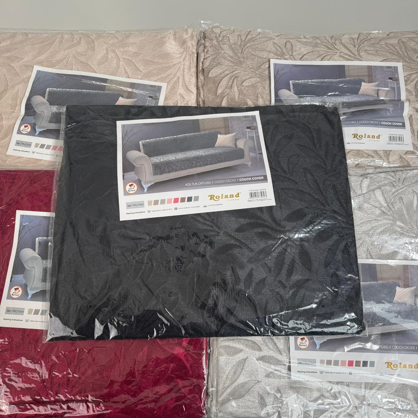 Housse de canapé Roland – 170×215 cm avec motif