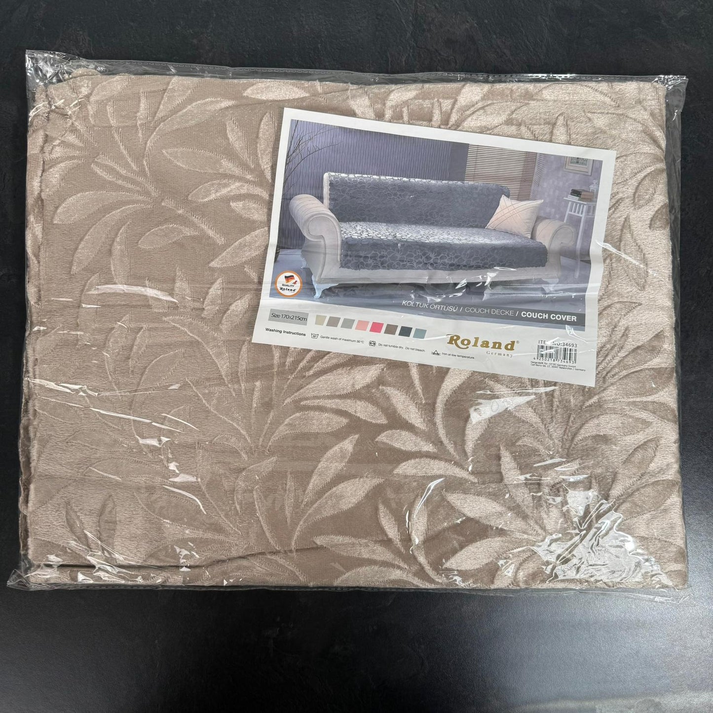 Housse de canapé Roland – 170×215 cm avec motif