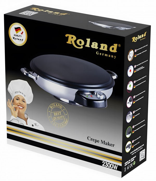 Machine à crêpes et gözleme en inox – Ø 50 cm, 2300 W, antiadhésive