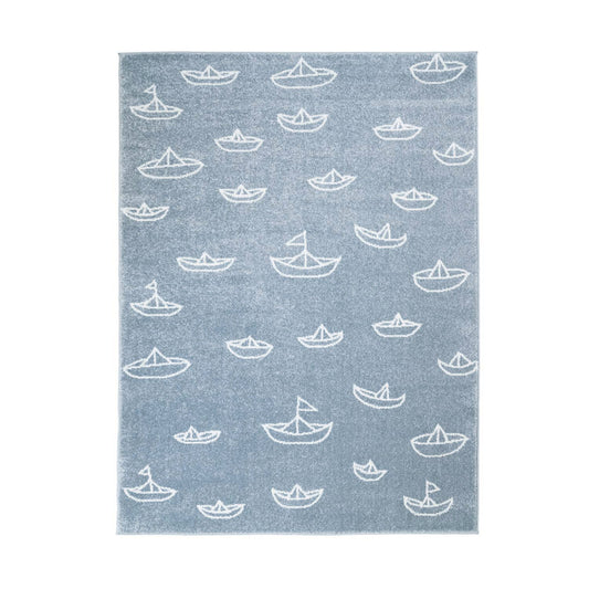 Bueno 1457 sailboat children's rug blue