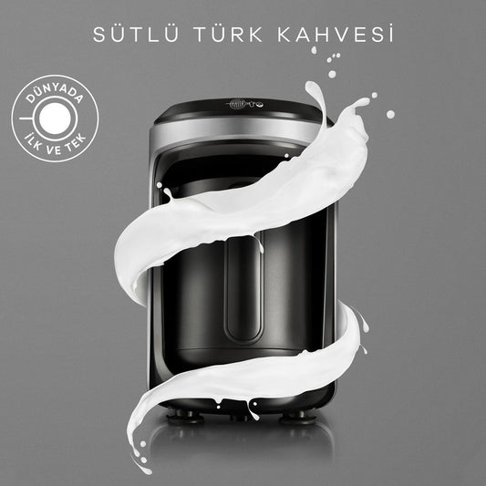 Karaca Hatır Hüps Milk Turkish Coffee Pot Anthracite