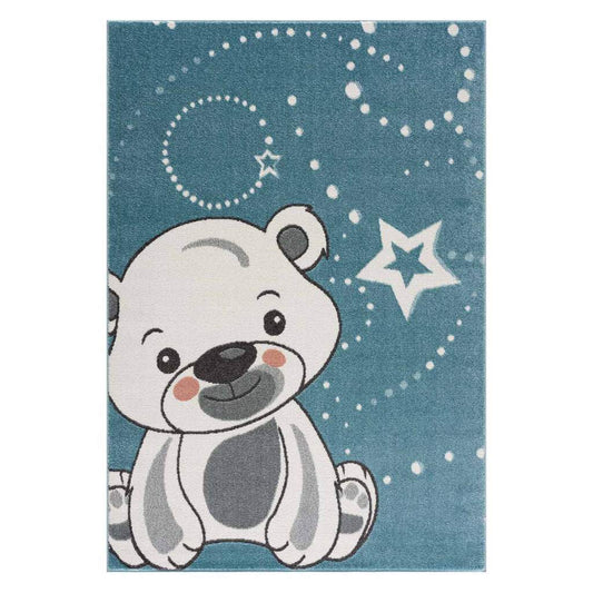 Children's carpet Teddy Anime 9386 blue