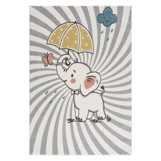 Anime elephant children's rug 9388 cream