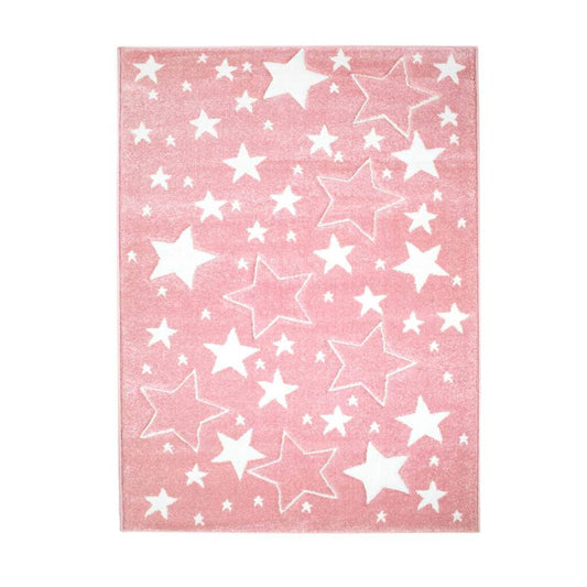 Bueno 1325 star children's rug pink